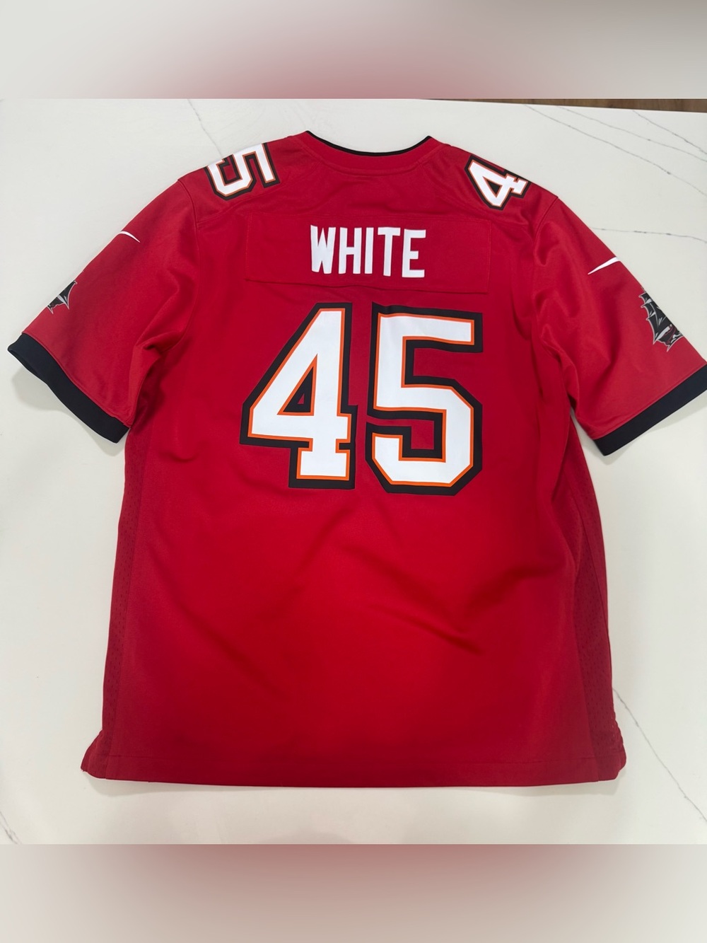 Nike Tampa Bay Buccaneers Devin White #45 Super Bowl LV Jersey Size Large NFL